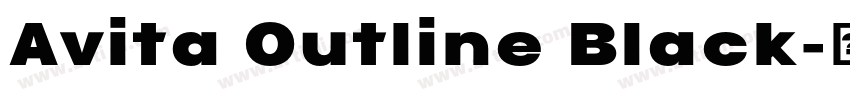 Avita Outline Black字体转换